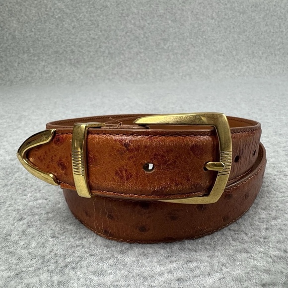 Irvine Park Ostrich Print Italian Leather - Picture 1 of 3